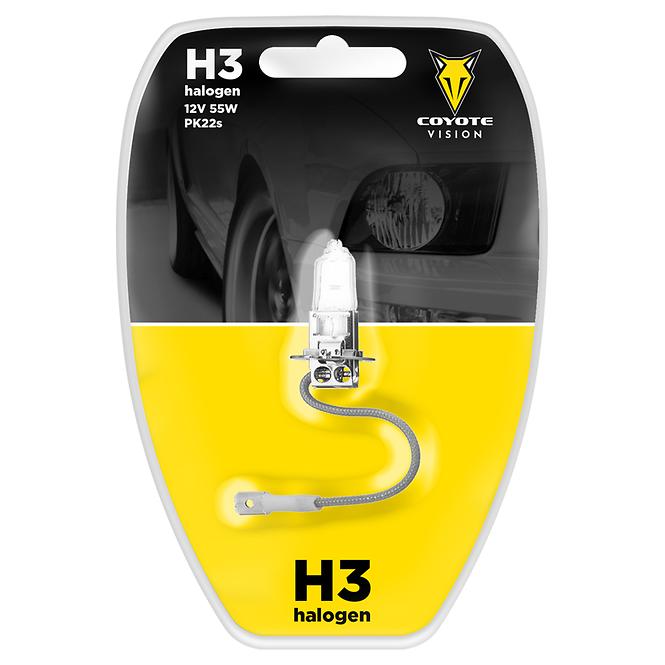 Autoglühbirne 12V H3 55W Coyote Vision Blister