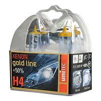 Autoglühbirne 12V H4 60/55W Unitec Xenongold 2 st.