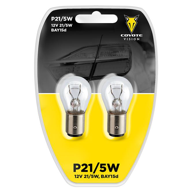 Birne 12V P21/5W BAY15D Coyote Vision 2 st. Blister