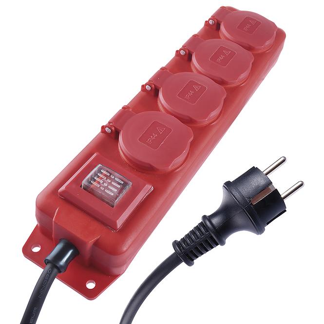 Verlängerung 4Z 3 m 1,5 mm IP44 gummi      