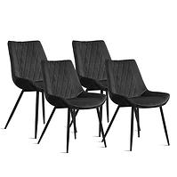 Stuhl Dubai Schwarz [BL19]/ Füß Schwarz - 4 St.