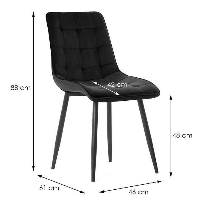 Stuhl Moli Schwarz/ Füß Schwarz - 4 St.