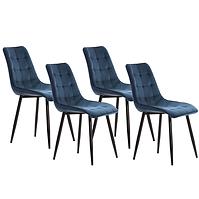 Stuhl Moli Marine/ Füß Schwarz - 4 St.