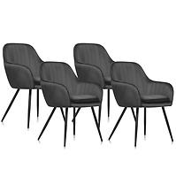 Stuhl Roma Schwarz/ Füß Schwarz - 4 St.