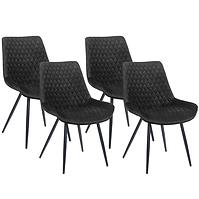 Stuhl Sandiego Schwarz/ Füß Schwarz - 4 St.