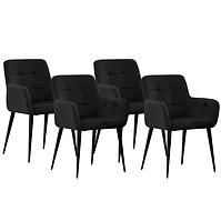 Stuhl Venus Schwarz/ Füß Schwarz - 4 St.