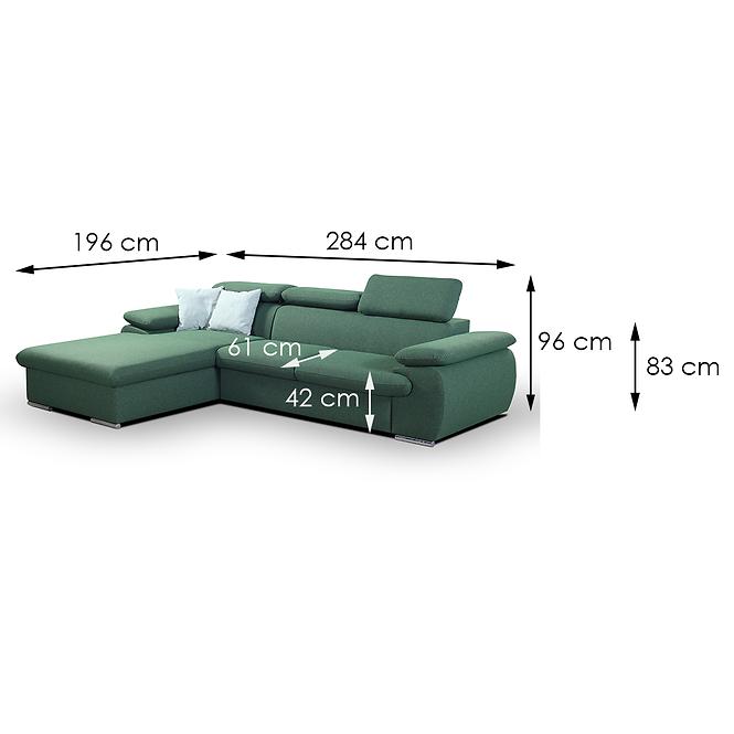 Ecksofa Polo L Gandar 79 + Gandar 71,6