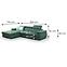 Ecksofa Polo L Gandar 79 + Gandar 71,6