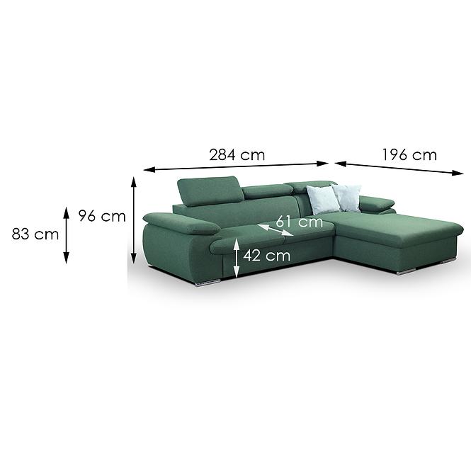 Ecksofa Polo P Gandar 79 + Gandar 71,6
