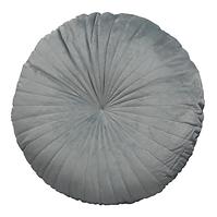 Kissen Velvet Round 45 grau