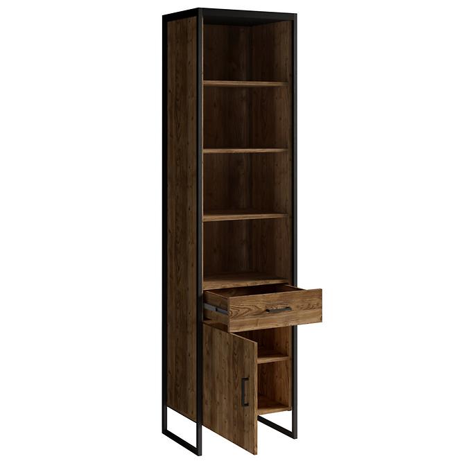 Vitrine Tarabo 05 1D1S appenzeller fichte-schwarz matt