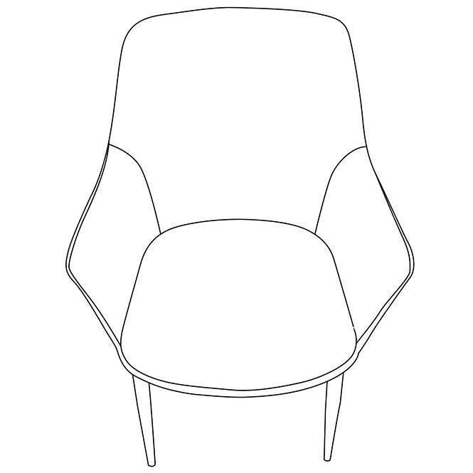 Stuhl DC-286 Parma 10 - dunkelgrau