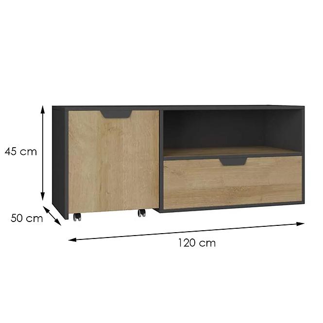 Tv Tisch Nano NA 10 eiche riviera/graphite