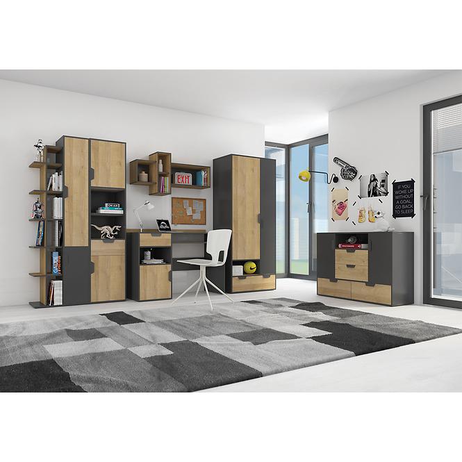 Tv Tisch Nano NA 10 eiche riviera/graphite