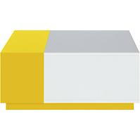 Couchtisch Mobi MO-16 weiß / gelb
