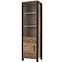 Vitrine Olin 5 2D Appenzeller Fichte / schwarz