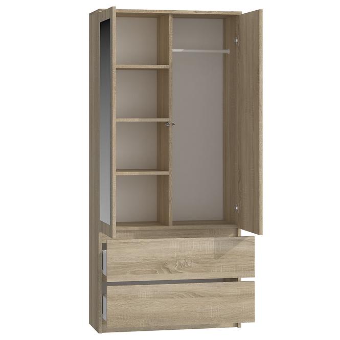 Schrank SS-90 spiegel eiche sonoma