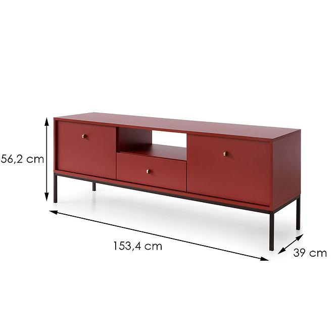 TV Tisch Mono MRTV154 dunkelrot
