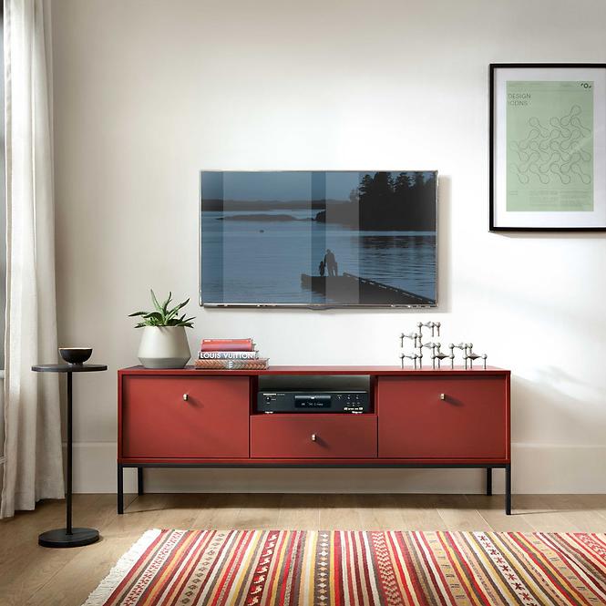 TV Tisch Mono MRTV154 dunkelrot
