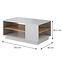 Couchtisch 3D G Weiß/Eiche Craft Gold,2