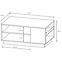 Couchtisch 3D G Weiß/Eiche Craft Gold,3