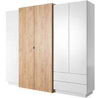 Schrank 3D A Weiß/Eiche Craft Gold