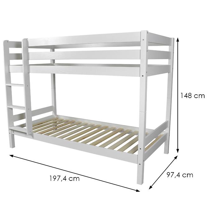 Etagenbett Adara 190x90 Weißkiefer
