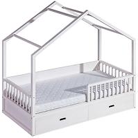 Bett Wiktor 200x90 weiße Kiefer