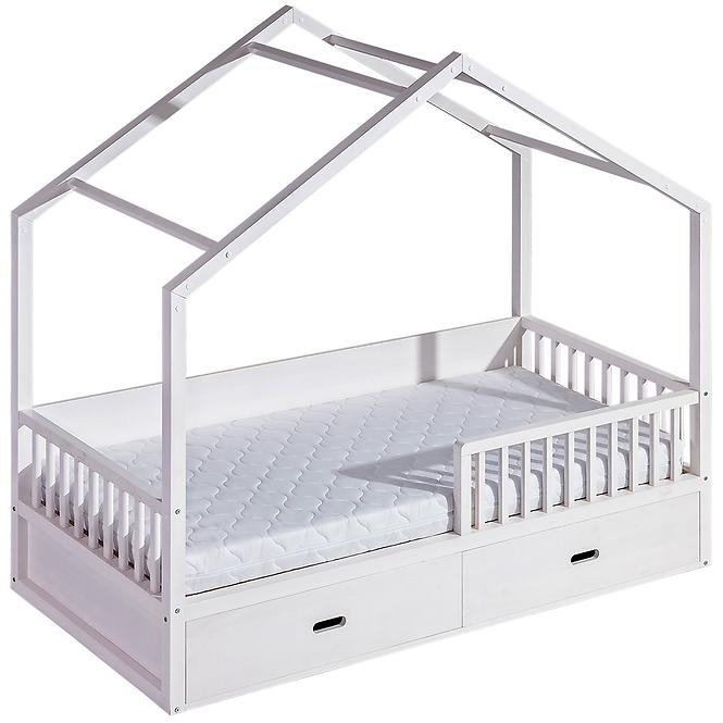 Bett Wiktor 200x90 weiße Kiefer