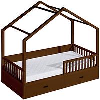 Bett Wiktor 200x90 Walnuss Kiefer