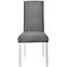 Stuhl Tobago X Grau / Füß Weiß 635076,3