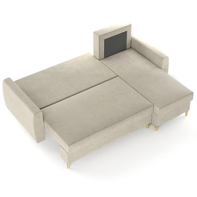 Ecksofa Romeo Riviera 16 natürliches Holz