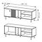 TV Tisch Madis 138 B Eiche Artisan/Anthrazit,2