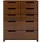 Holzkommode kiefer 8S Skandica spectrum nussbaum,3