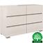 Holzkommode kiefer 6S Skandica vestre weiß