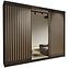 Schrank Royal 250 schwarz/lamellen wotan