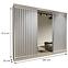 Schrank Royal 250 weiß/lamellen grau,2