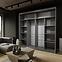 Schrank Royal 203 schwarz/lamellen wotan,4