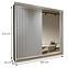 Schrank Royal 203 weiß/lamellen grau,2
