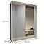 Schrank Royal 150 weiß/lamellen grau,2