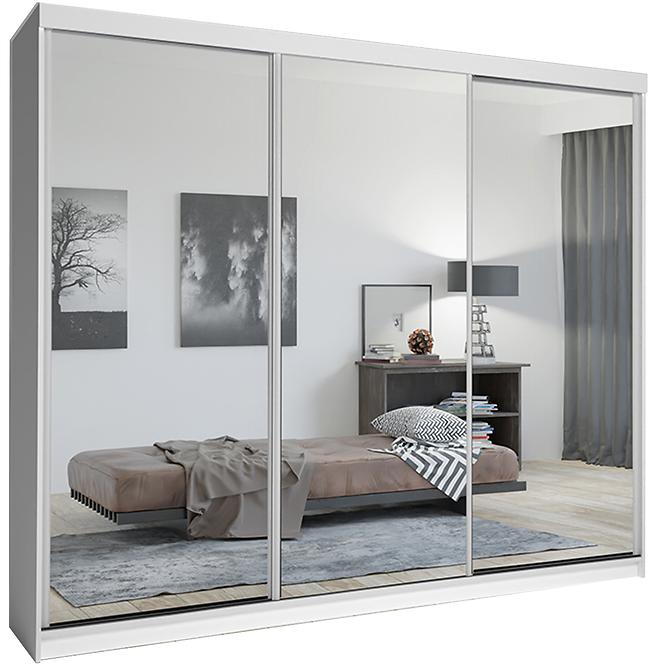 Schrank Lux 250 weiß+3 x spiegel