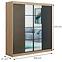 Schrank Larysa 203 schwarz/craft golden,2