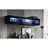 Hängender Schrank  Fly 51+Glas Schwarz ZZ FY 51