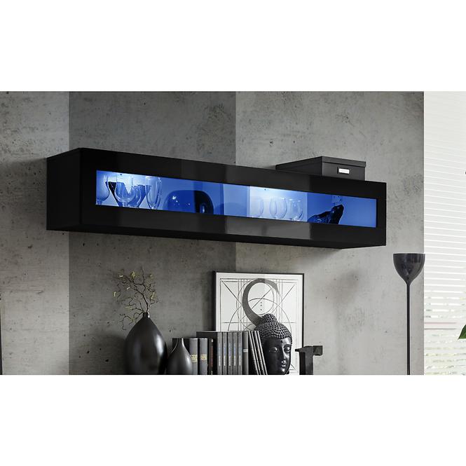 Hängender Schrank  Fly 51+Glas Schwarz ZZ FY 51