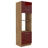 Küchenzeile Vigo dunkelrot glanz 60dpm-210 2f