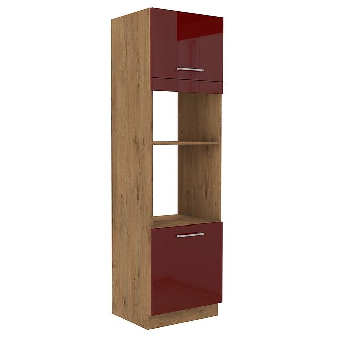 Küchenzeile Vigo dunkelrot glanz 60dpm-210 2f
