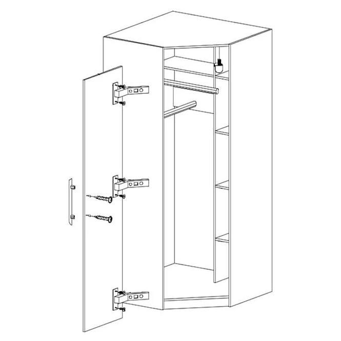 Schrank Smart SR4 95 cm antracyt
