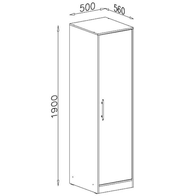 Schrank Smart SR5 50 cm antracyt