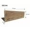 Terrassendiele Antic 75x25x4 cm braun,4