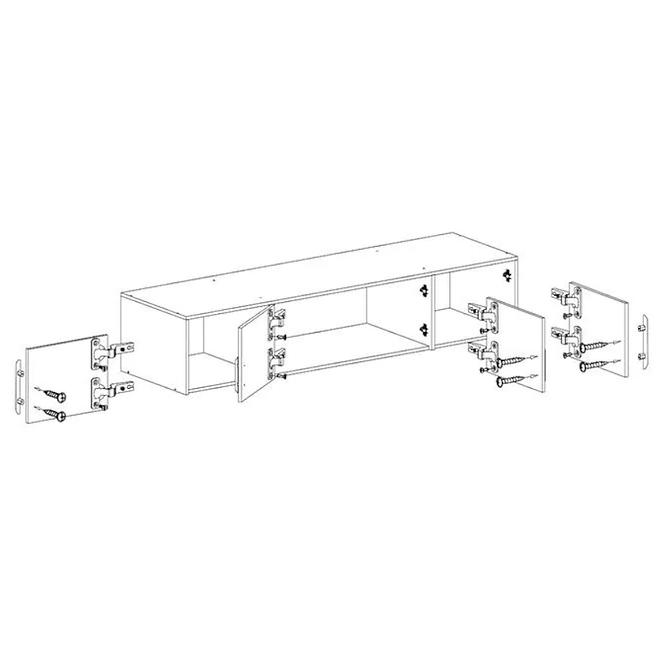 Schrankaufsatz Smart SRN1 200 cm antracyt